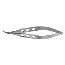 Gills Capsulotomy Scissor Angled Blades with Curved Tips - Sharp Points Stainless Steel